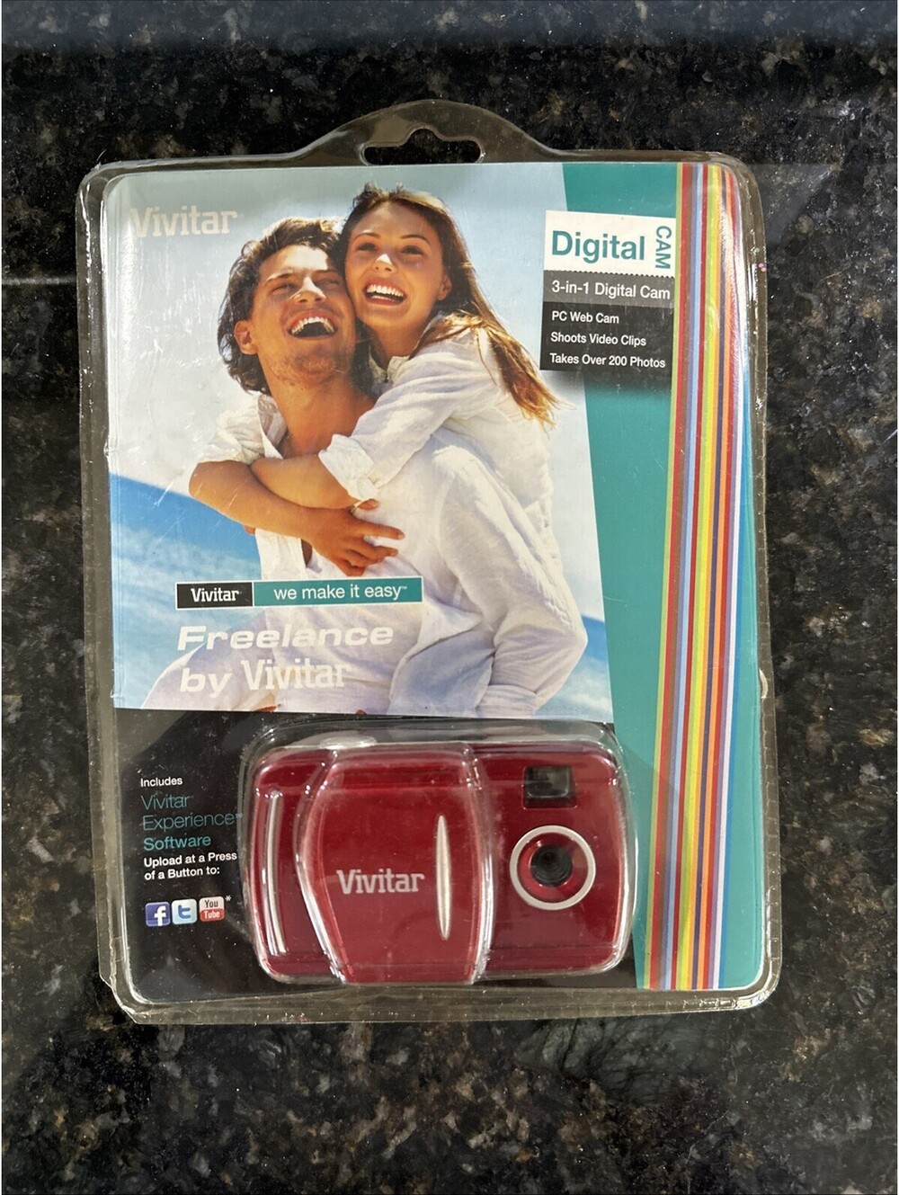 Vivitar 3-in-1 Digital Camera - Red